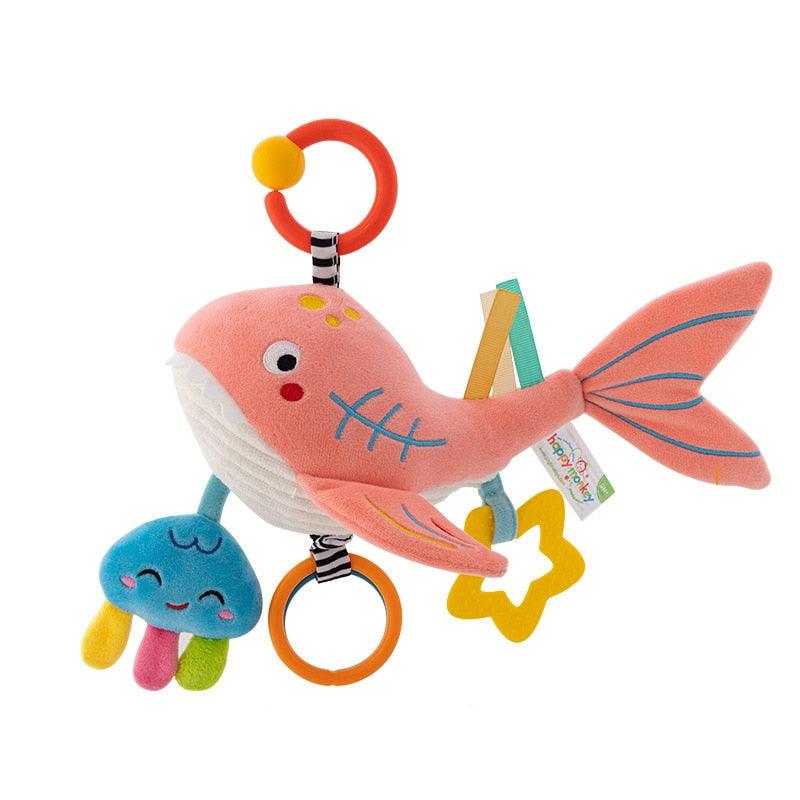 Brinquedo Educativo De Pelúcia para Recém-nascido - Com Mordedor e Chocalhos