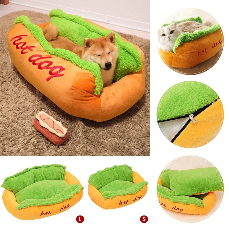 Cama para seu Pet  Modelo  Hot Dog - Aconchegante e Lavável
