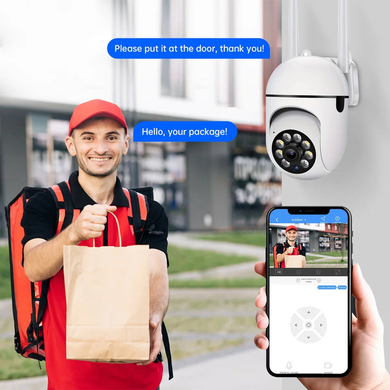 VisionGuard 360° HD - Câmera de Vigilância Doméstica c/visão noturna