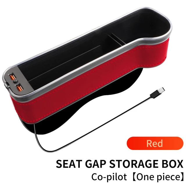 CarSetGap - Caixa De Armazenamento com Carregador USB