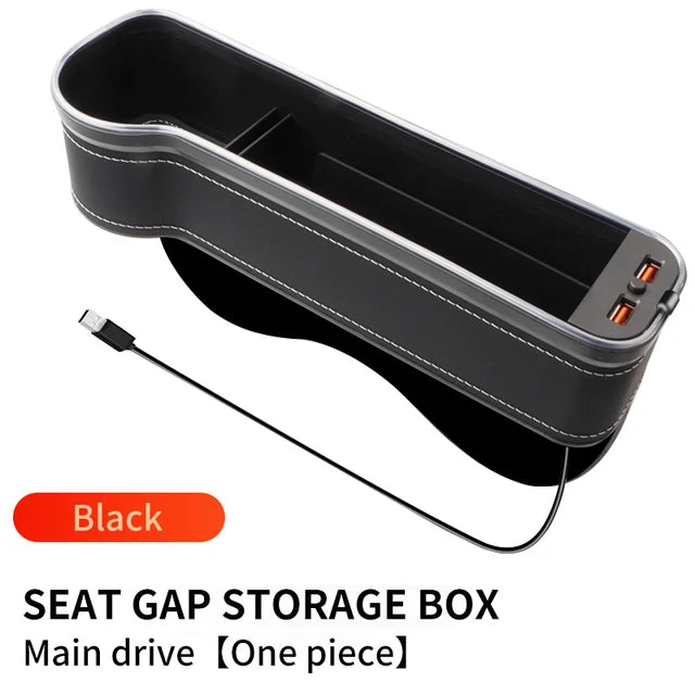 CarSetGap - Caixa De Armazenamento com Carregador USB