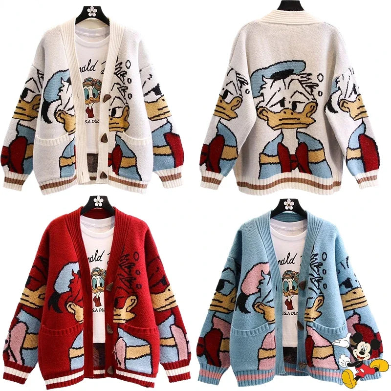 Cardigã Pato Donald