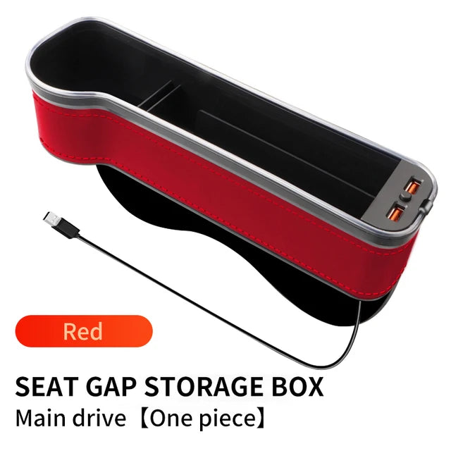 CarSetGap - Caixa De Armazenamento com Carregador USB