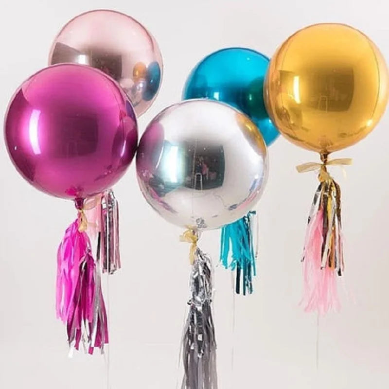 Elegância em ouro rosa: Balões de hélio 3D